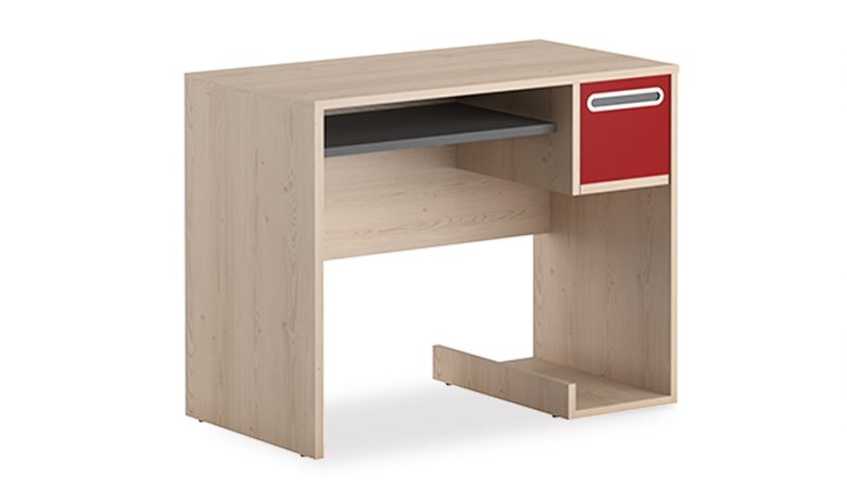 Computer Table Wilson in Pine And Red Colour